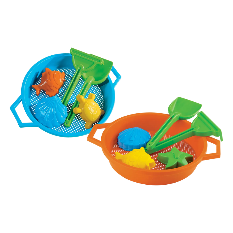 BEACH ACCESSORIES SET WITH SIEVE - 6pcs