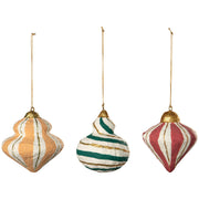 Luminous Jewels Mache Christmas Tree Ornament — possible assortment styles; one random ornament included