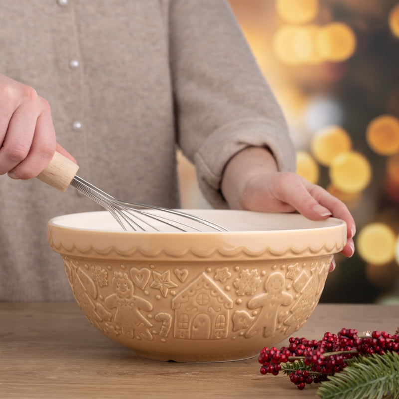 Mason Cash Gingerbread Mixing Bowl, Beige – styled kitchen view
