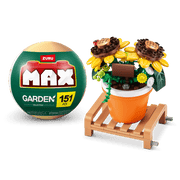 MAX BUILD Premium Garden Pot Plants Series 1 – Sunflower example with capsule; one random set included