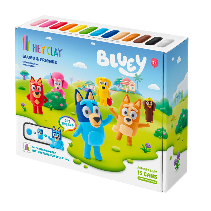 Hey Clay - BLUEY & FRIENDS-SERIES COLLECTIONS (15 CANS)