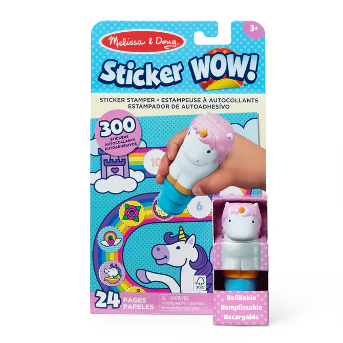 Melissa & Doug - Sticker WOW!™ Activity Pad & Sticker Stamper - Unicorn