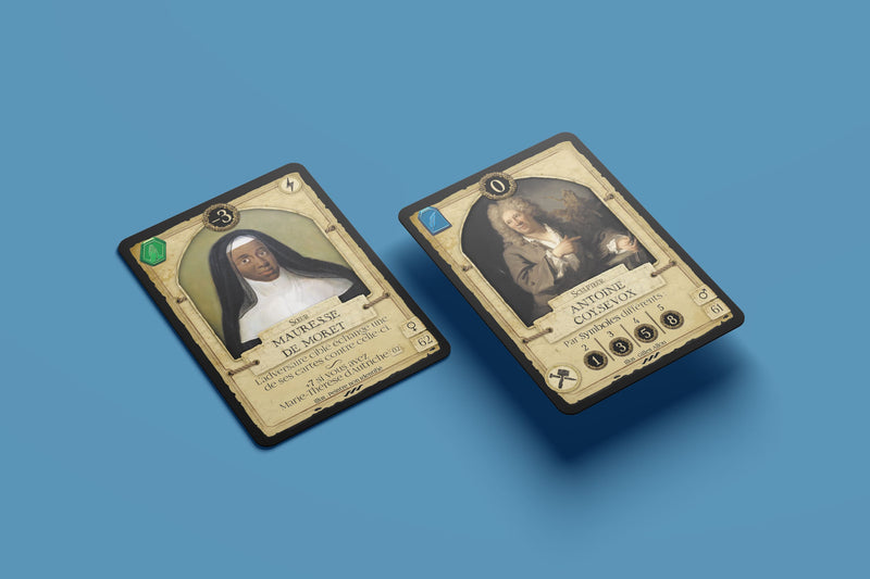 La Cour de Versailles historical character card artwork