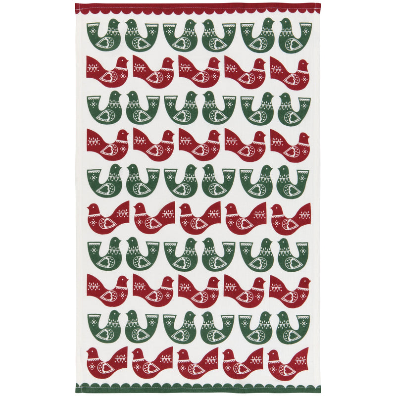Now Designs - Folk Forest Christmas Bakers Floursack Dishtowels
