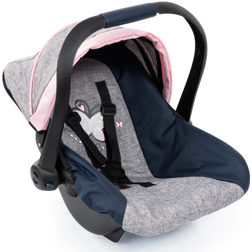DELUXE CAR SEAT WITH CANNOPY - GREY