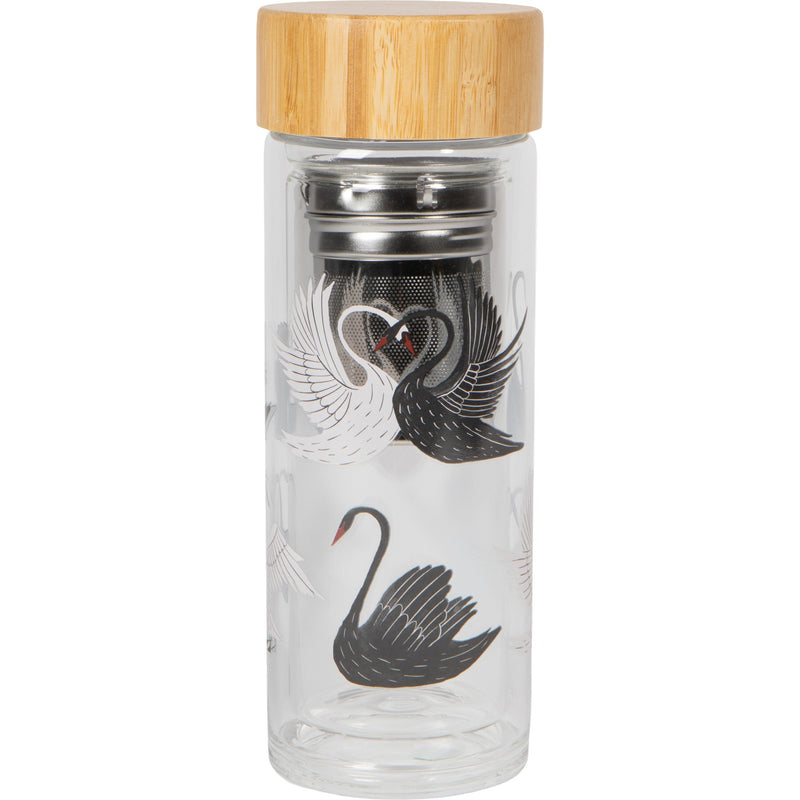 Danica Studio - Swan Song Glass Tea Infuser Bottle