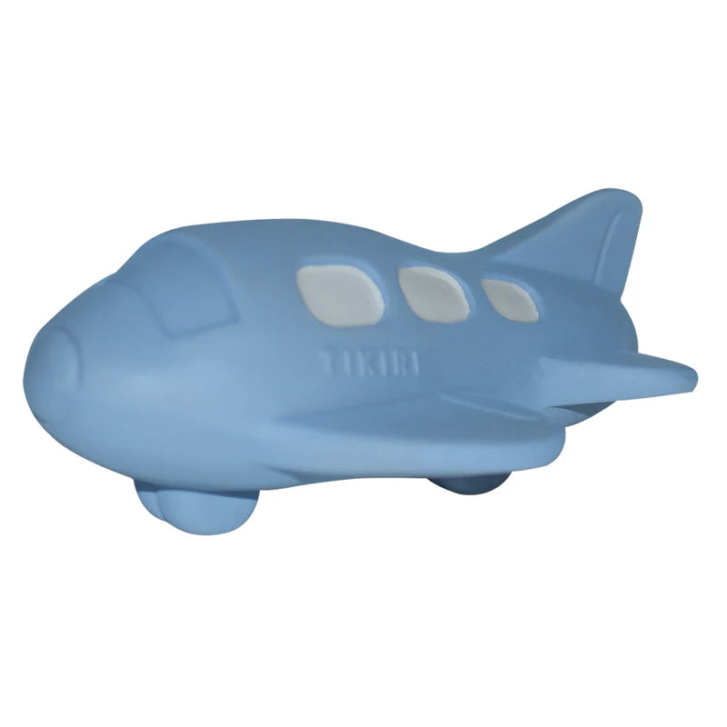 TIKIRI - PLANE NATURAL RUBBER TOY 1.5"H