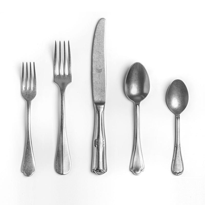 Mepra - Original Vintage Flatware Set - 20 Pcs. - Pewter – MPR-100022020 – Image 1