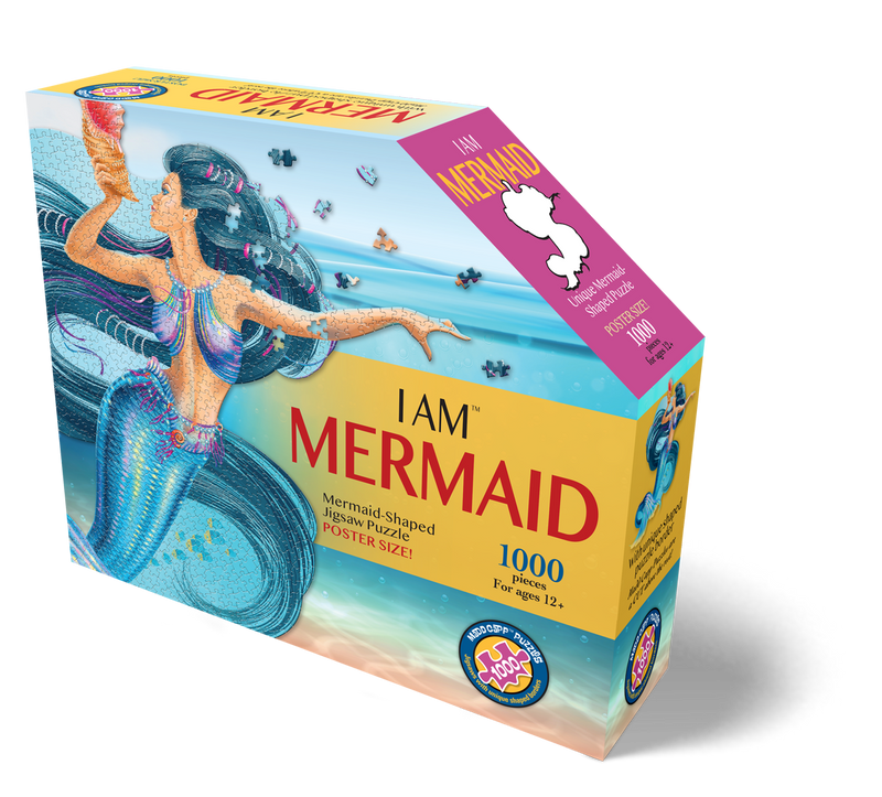 Madd Capp Puzzles – I Am Mermaid Jigsaw Puzzle | 1000 Pieces – front of packaging