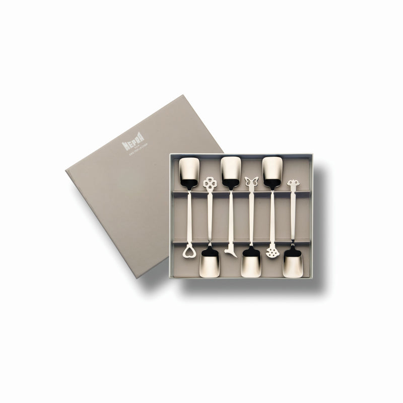 Mepra - Evento Ice-Cream Spoon Set - 6 Pcs. - Mirror – MPR-100344624 – Image 1