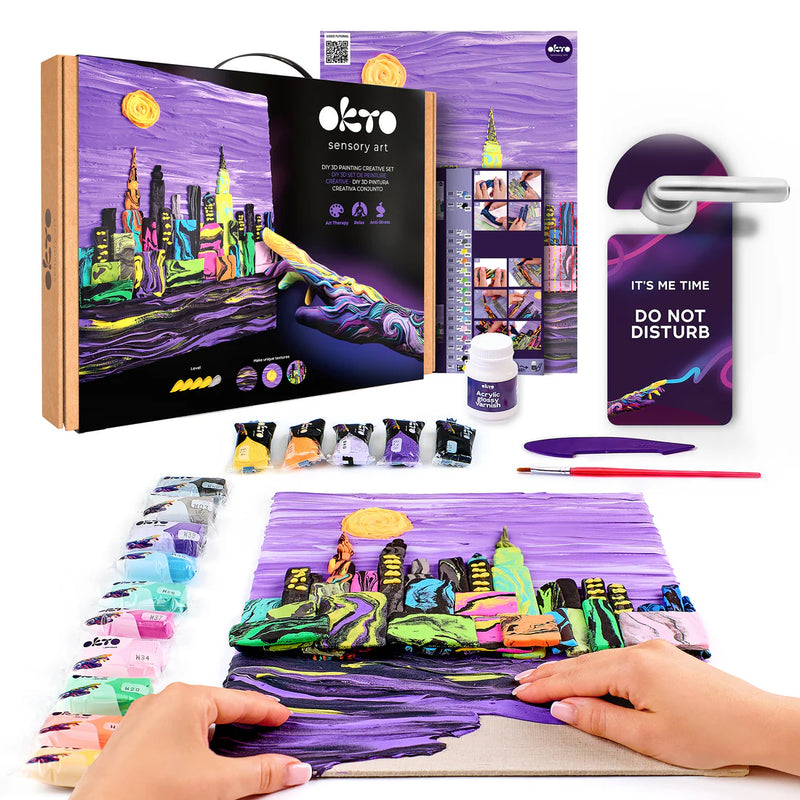 OKTO - DIY 3D CREATIVE PAINTING SET - NEW YORK SKYLINE - Limolin 