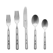 Mepra - Officina Flatware Set - 5 Pcs. - Pewter – MPR-100522005P – Image 1