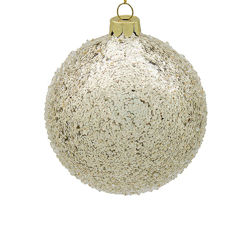 BOWRING - 15cm Iced Champagne Ornament