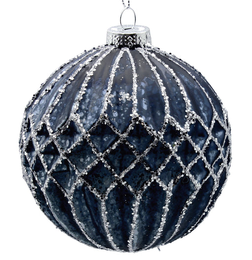 BOWRING - 10cm Blue Ornament