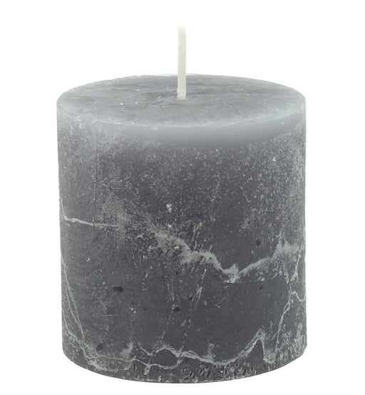 BOWRING - Rustic Pewter 3 x 3" Pillar Candle