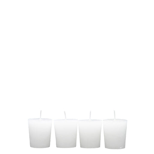 BOWRING - Votive Candles Set of 4 Blanco
