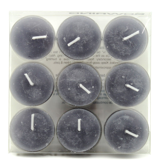 BOWRING - Tealight Candles Set of 9 Pewter