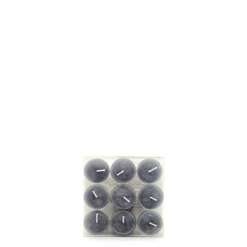 BOWRING - Tealight Candles Set of 9 Pewter
