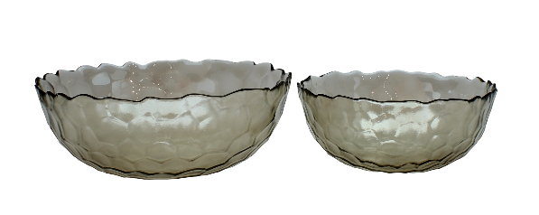 BOWRING - Olympia 20cm Glass Bowl, Coffee Lustre