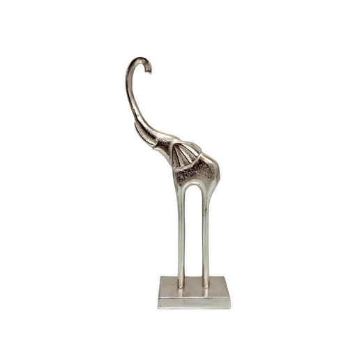 BOWRING - Zoe Large Elephant Sculpture 42.5cm H, Nickel Finish