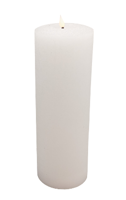 BOWRING - Flameless LED Candle White 4"Dia. X 12"H