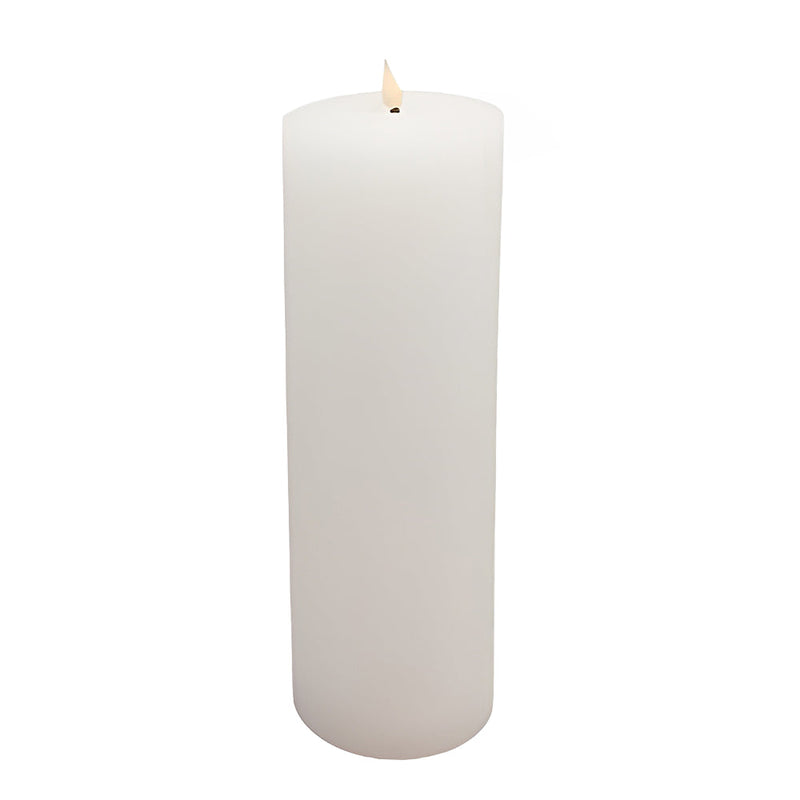 BOWRING - Flameless LED Candle White 4"Dia. X 12"H