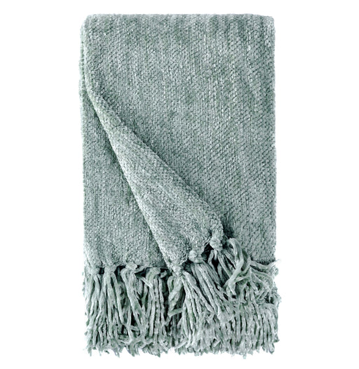 BOWRING - Darby Chenille 50" x 60" Throw, Sage