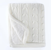 BOWRING - Moritz Cable 50" x 60" Throw, Ivory