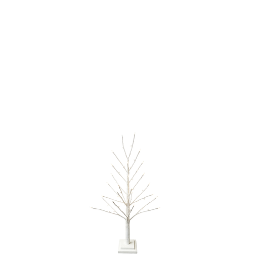 BOWRING - White Glitter Tree 90cm/35.5in | 78 Warm White LED Lights