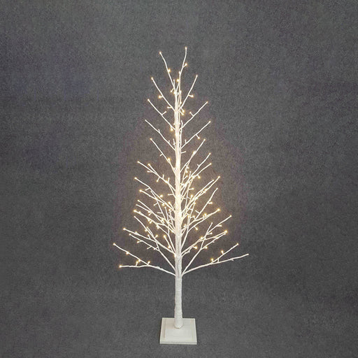 BOWRING - White Glitter Tree 150cm/59in | 186 Warm White LED Lights