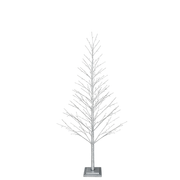 BOWRING - Silver Glitter Tree 210cm/83in | 306 Warm White LED Lights