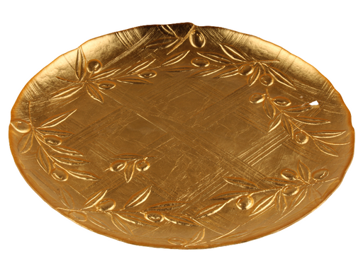 BOWRING - Toscana 33cm Gold Leaf Plate