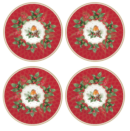 Easy Life - Christmas Berries 19cm (7.5in) Plates Set of 4