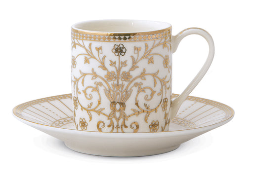 Pozzi Milano - POZZI Golden 80ml (2.7oz) Espresso Cup & Saucer