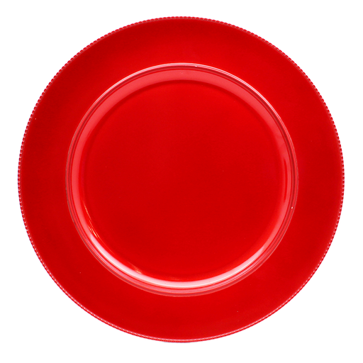 BOWRING - Chloe 33cm Charger Red