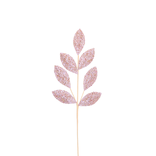 BOWRING - Leaf Stem 70cm Blush Sequins