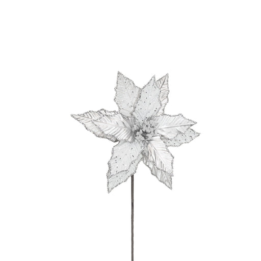 BOWRING - Poinsettia Stem Silver Beaded