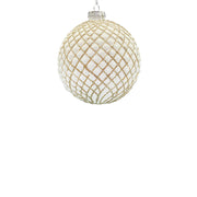 BOWRING - 10cm Regal Antique Champagne Ball Ornament