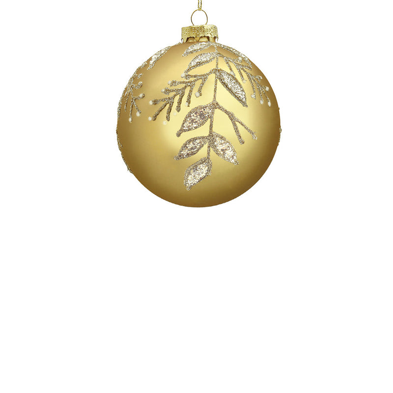 BOWRING - 10cm Tate Champagne Ball Ornament