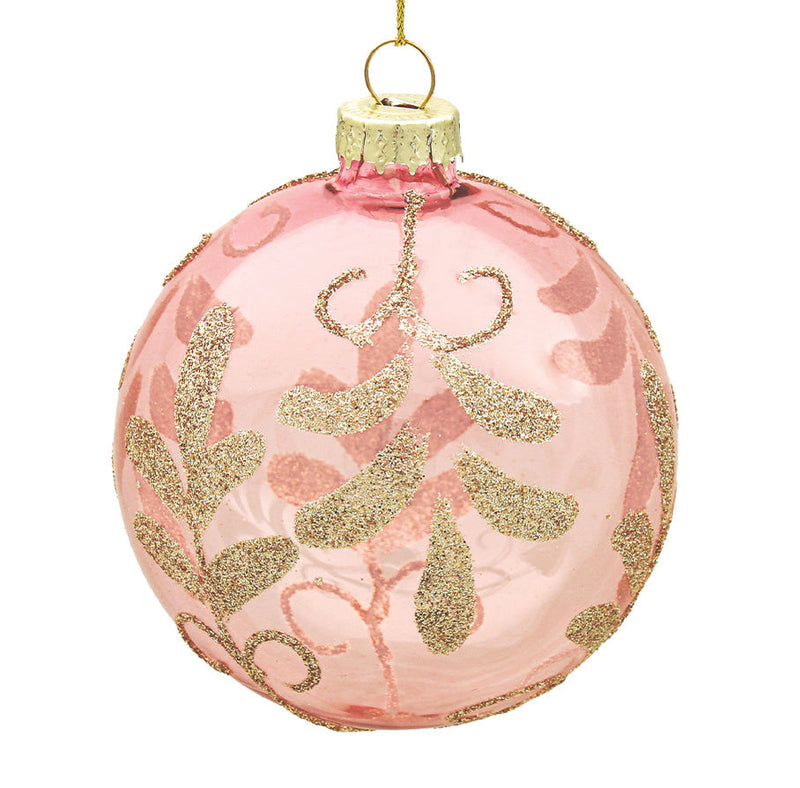 BOWRING - 10cm Georgia Blush Ball Ornament