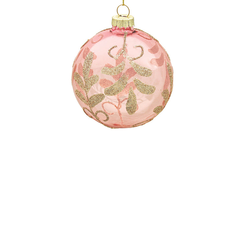 BOWRING - 10cm Georgia Blush Ball Ornament