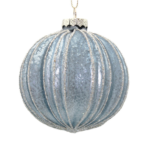 BOWRING - 8cm Demi Ice Blue Ball Ornament