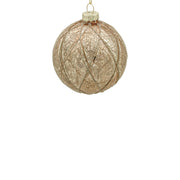 BOWRING - 10cm Lorena Champagne Ball Ornament
