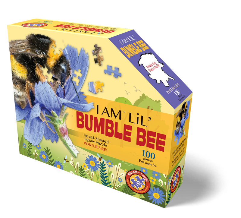 Madd Capp Puzzles – I Am Lil' Bumble Bee Jigsaw Puzzle | 100 Pieces – front of packaging