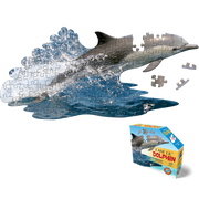 Madd Capp Puzzles – I Am Lil' Dolphin Jigsaw Puzzle | 100 Pieces – puzzle and packaging