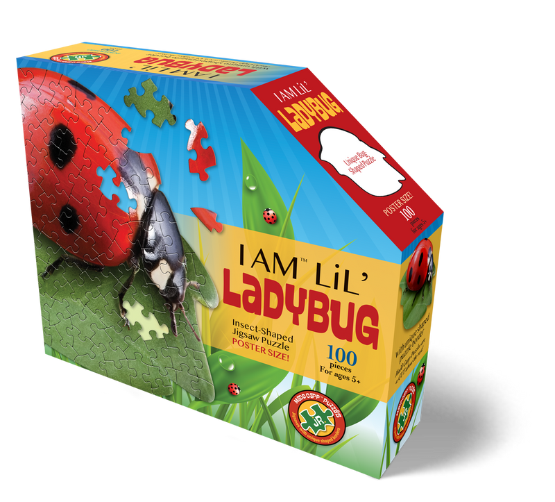 Madd Capp Puzzles – I Am Lil' Ladybug Jigsaw Puzzle | 100 Pieces – front of packaging