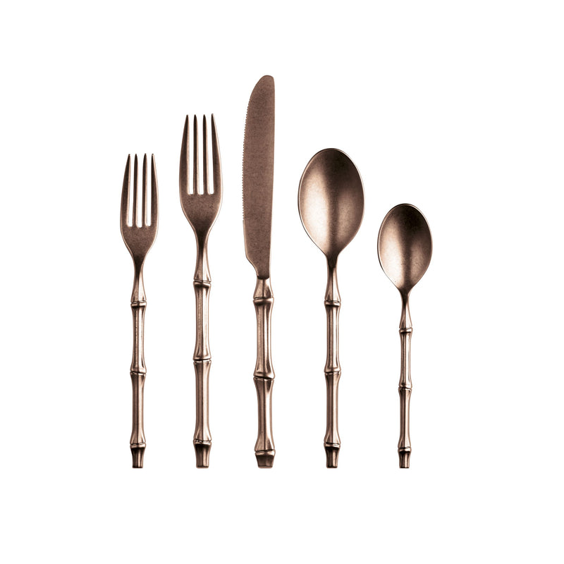 Mepra - Bali Pewter Bronze Flatware Set - 20 Pcs. – MPR-101522020PB – Image 1