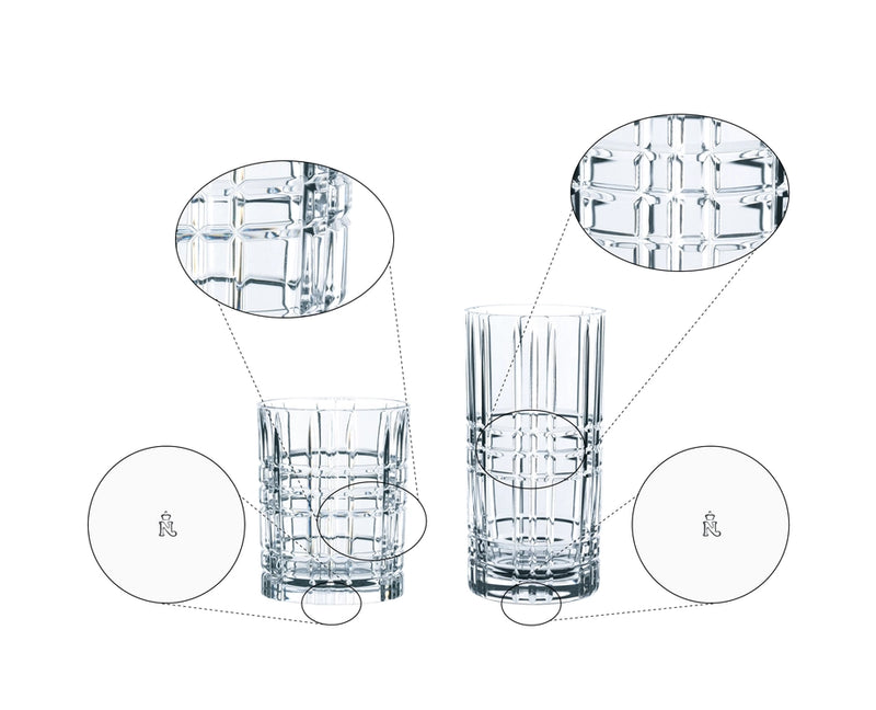 Nachtmann - Highland Square Whisky And Longdrink (Set of 12)