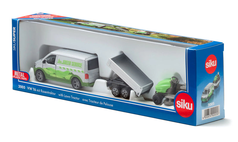 Siku - Vw T6 With Lawn Tractor (1:50)