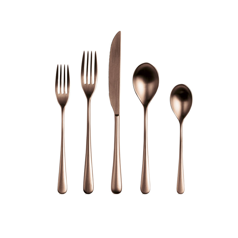 Mepra - Neve Ice Bronze Flatware Set - 5 Pcs. – MPR-102522005IB – Image 1